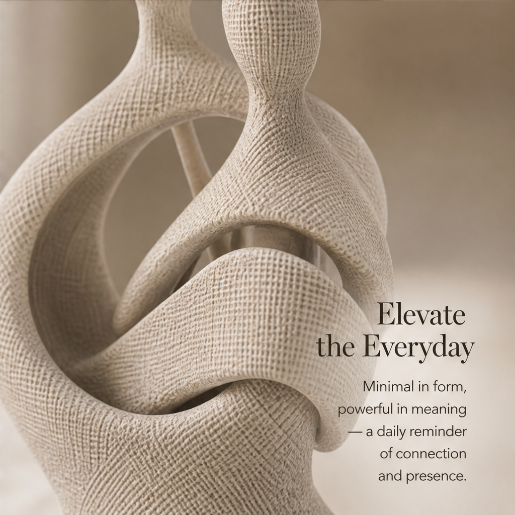 Woven Embrace Couple Sculpture | SIVAWNELL