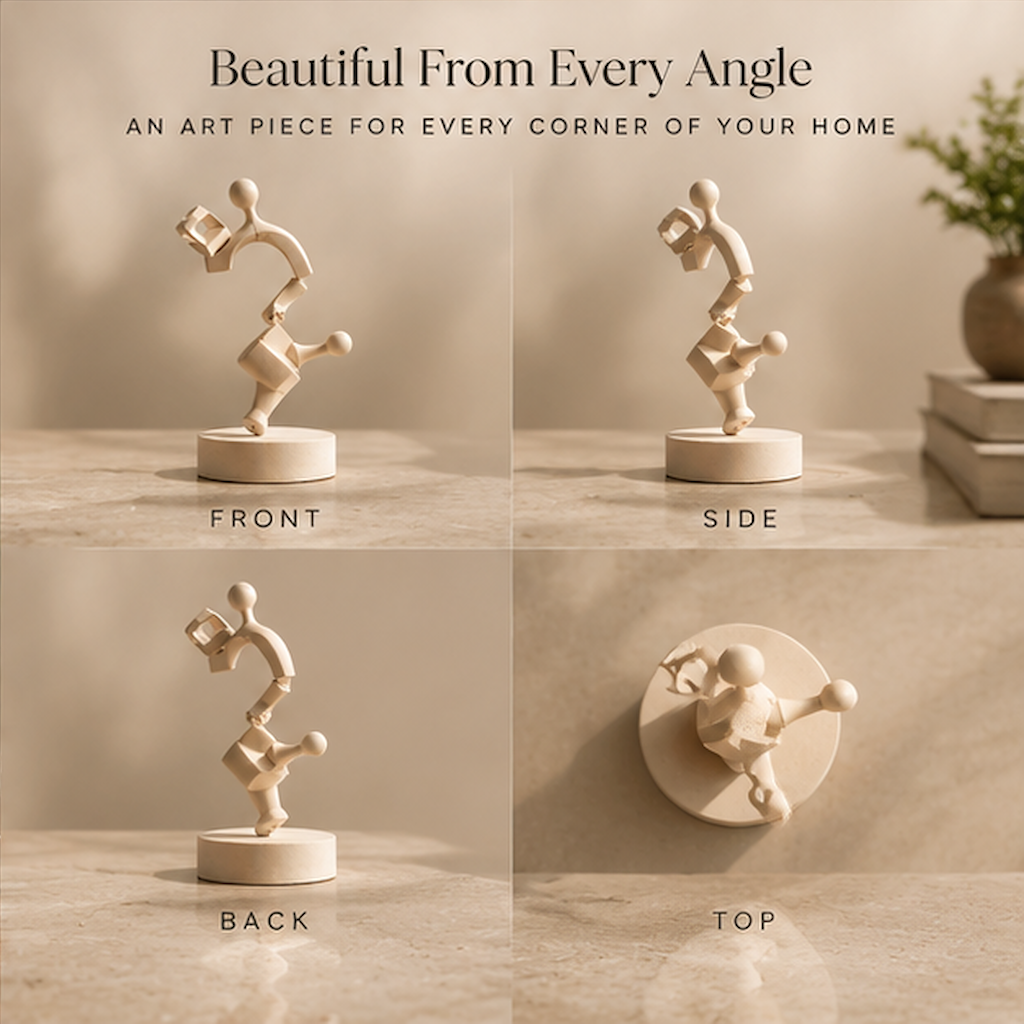 Kinetic Figure Wood Sculpture | SIVAWNELL