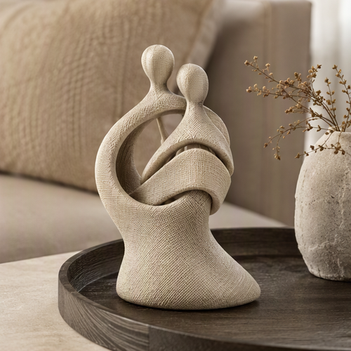 Woven Embrace Couple Sculpture | SIVAWNELL