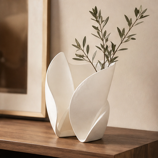 Twisted Petal Ceramic Vase | SIVAWNELL