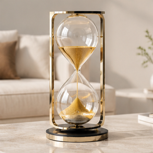 Gold Hourglass Decor | SIVAWNELL