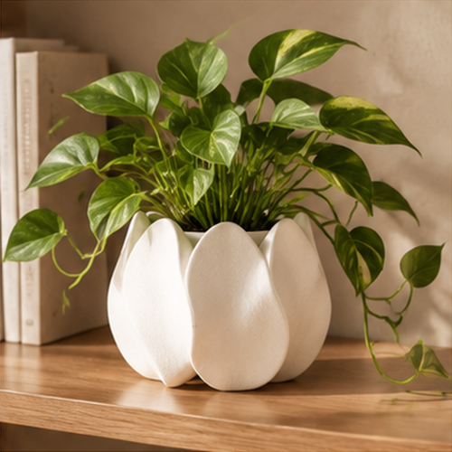 Lotus Petal Ceramic Planter | SIVAWNELL