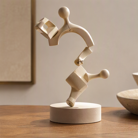 Kinetic Figure Wood Sculpture | SIVAWNELL