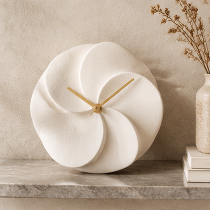 Swirl Petal Table Clock | SIVAWNELL