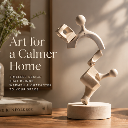 Kinetic Figure Wood Sculpture | SIVAWNELL