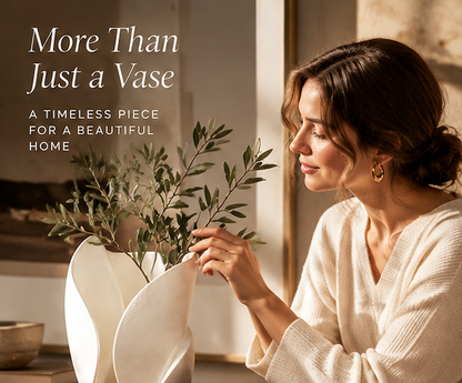 Twisted Petal Ceramic Vase | SIVAWNELL