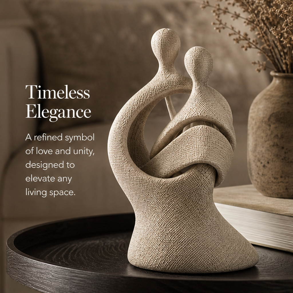 Woven Embrace Couple Sculpture | SIVAWNELL