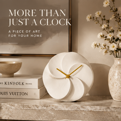 Swirl Petal Table Clock | SIVAWNELL