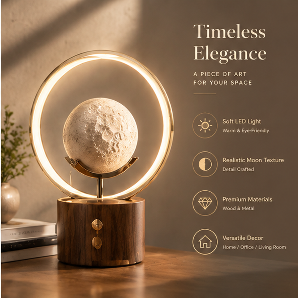 Moon LED Ring Lamp | SIVAWNELL