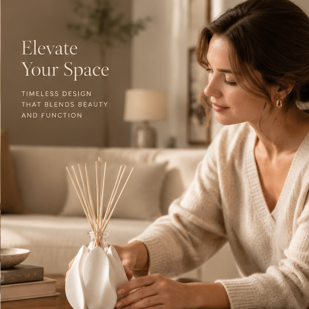 Petal Ceramic Reed Diffuser Holder | SIVAWNELL