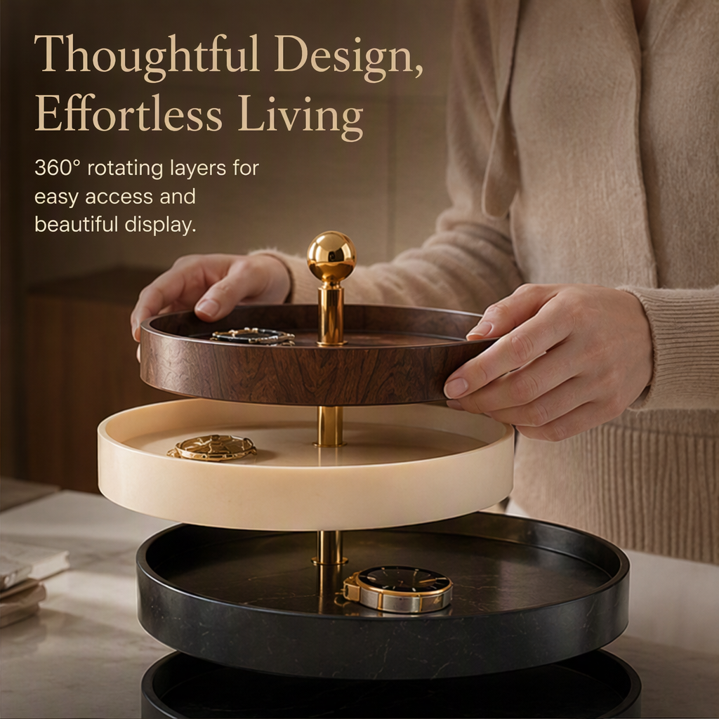4-Tier Rotating Tray Organiser | SIVAWNELL