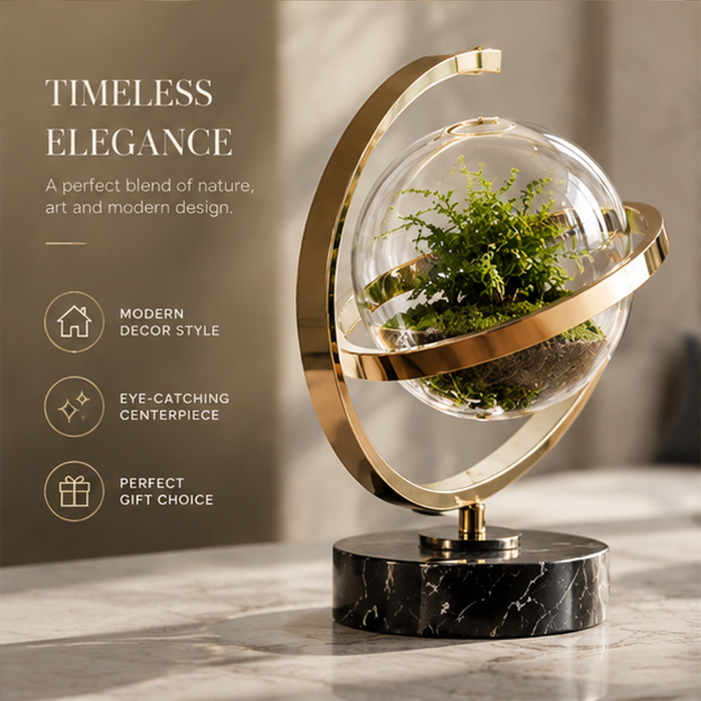 Globe Terrarium Sculpture | SIVAWNELL