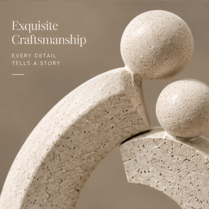 Circle Embrace Couple Sculpture | SIVAWNELL