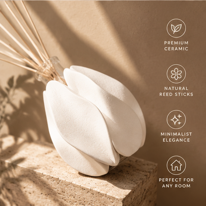 Petal Ceramic Reed Diffuser Holder | SIVAWNELL