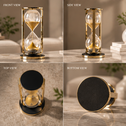 Gold Hourglass Decor | SIVAWNELL