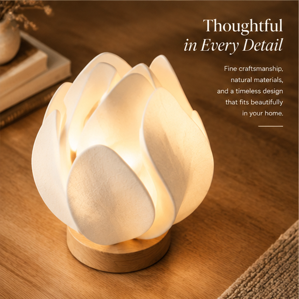 Lotus Petal Table Lamp | SIVAWNELL