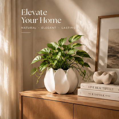 Lotus Petal Ceramic Planter | SIVAWNELL